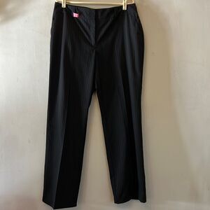 Alfani black dress pants with red vertical stripe Size 14